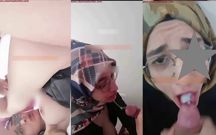 Ülkücü Türbanlı Esma Ağzına Dölleri Sağıyor